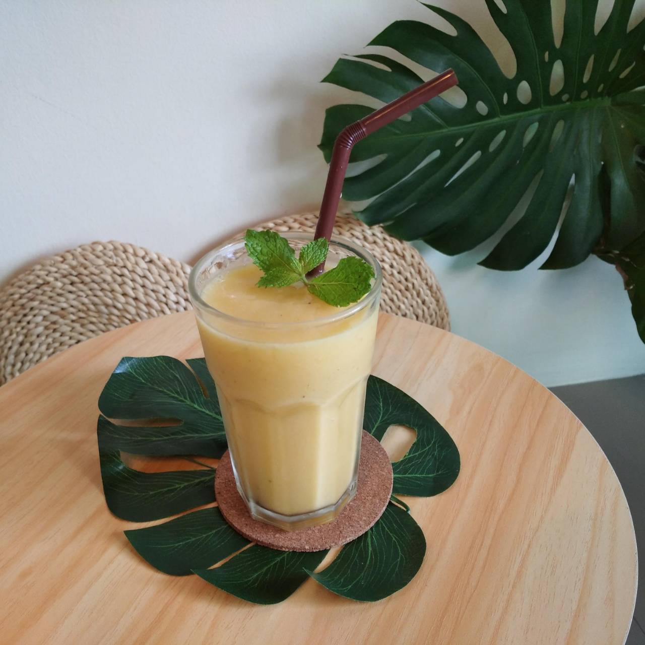 Mango shake at MonAmi Café Koh Samui