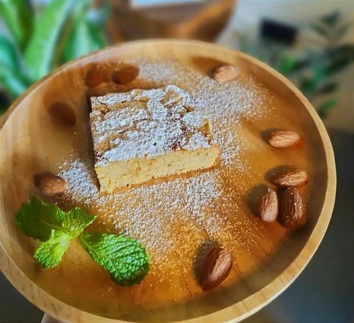 Almond orange cake dairy free at MonAmi Cafe