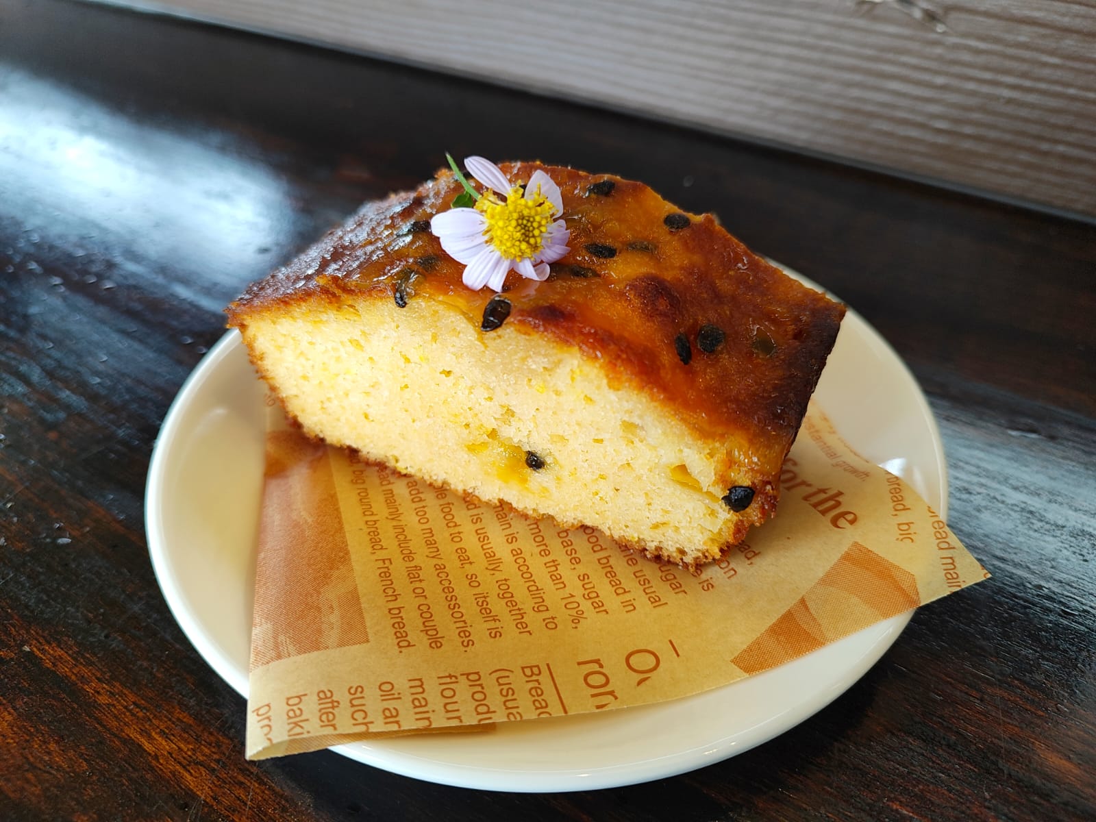Mango passion pound cake at MonAmi Cafe Koh Samui
