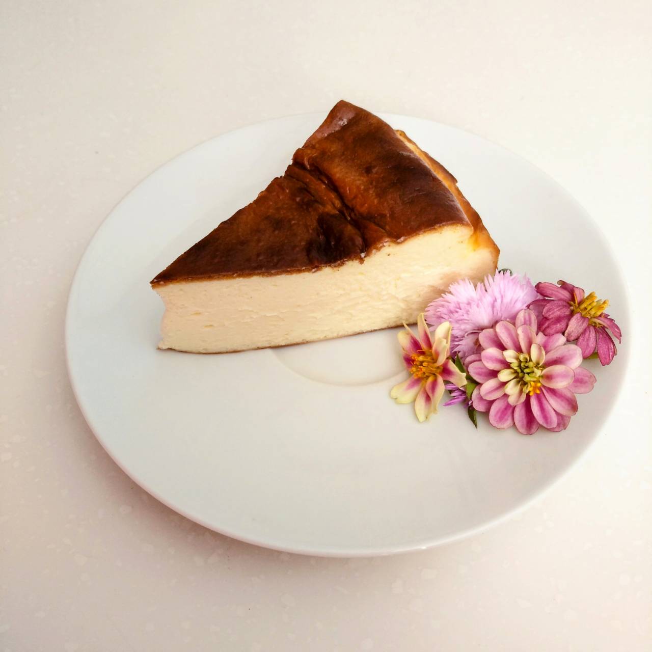 Homemade Basque cheesecake at MonAmi Café Koh Samui